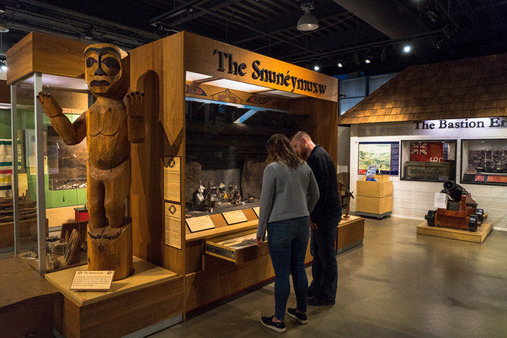 THE SNUNEYMUXW FIRST NATIONS CULTURAL DISPLAY AT NANAIMO MUSEUM