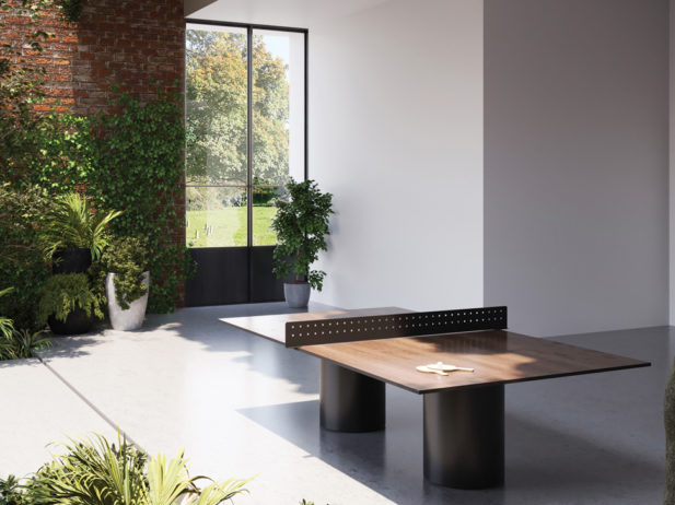 Column outdoor ping-pong table from Union wood co.