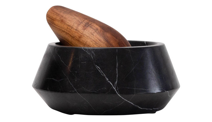 This Holbox mortar and pestle ($275) is handmade in Mexico