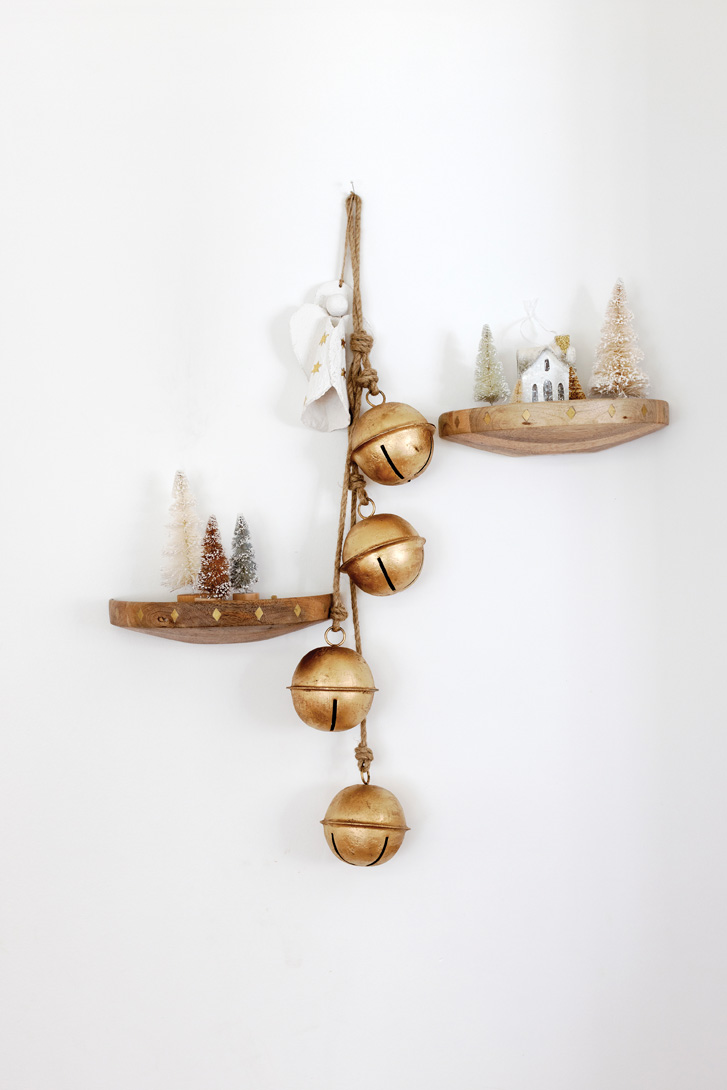 D'Amici and family deck the halls with vintage bells.