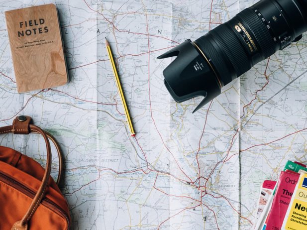 map and travel accessories