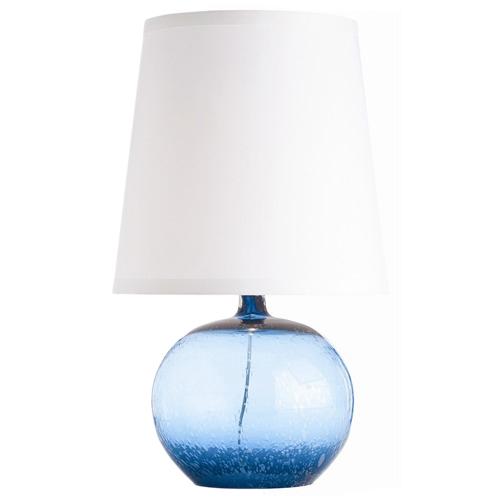 Radko Pacific Blue Seedy Glass Lamp