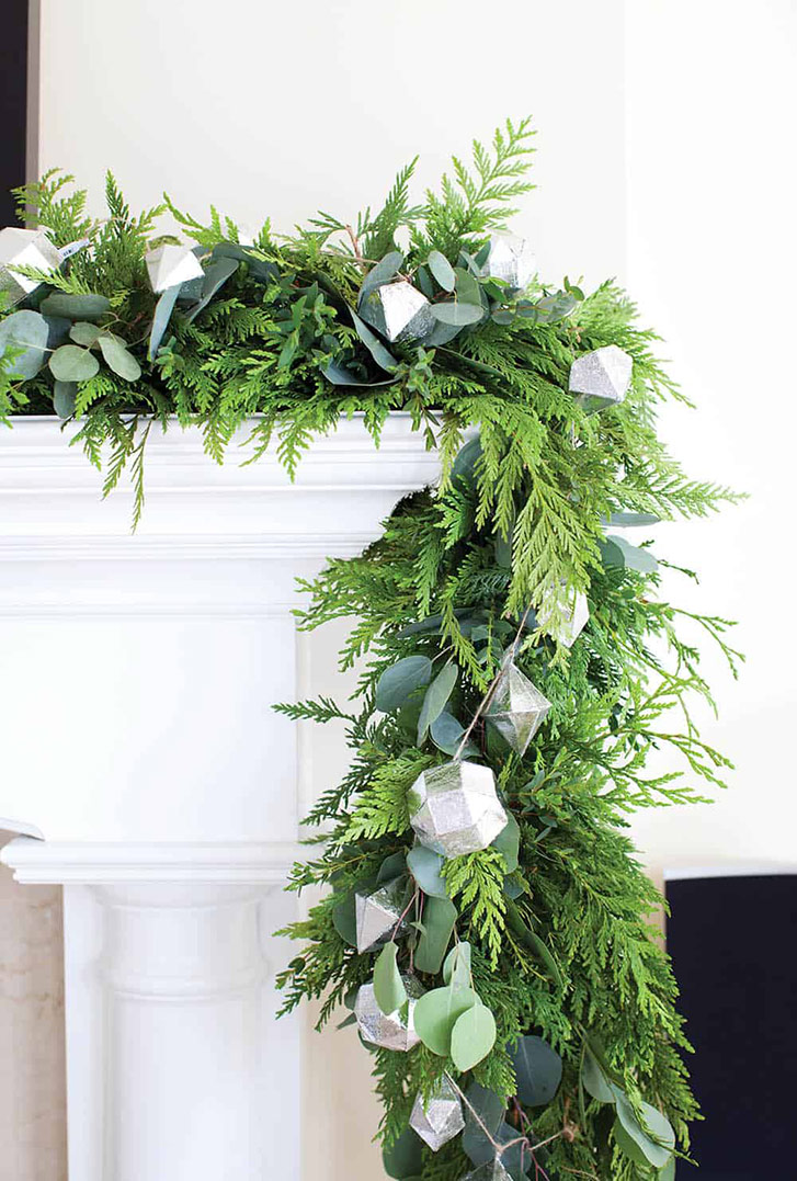 pine boughs holiday decor