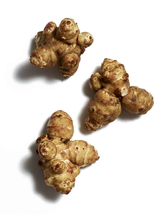 Who doesn’t love sunchokes? The vegetable, also known as Jerusalem artichoke, is a fave of chefs J.C. Poirier, Matthew Batey and Jenni Willems—who likes to boil and mash them before adding a dab of Vegemite.