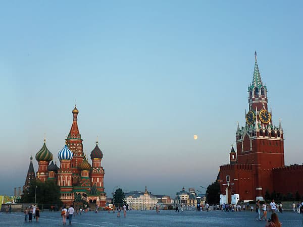Red Square with St. Basil’s Cathedral and the Kremlin