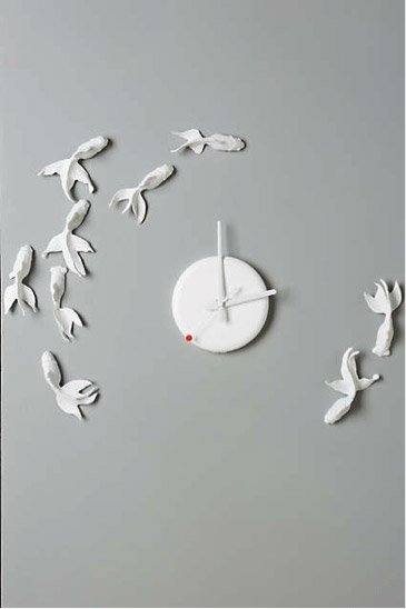 Nine Goldfish Clock