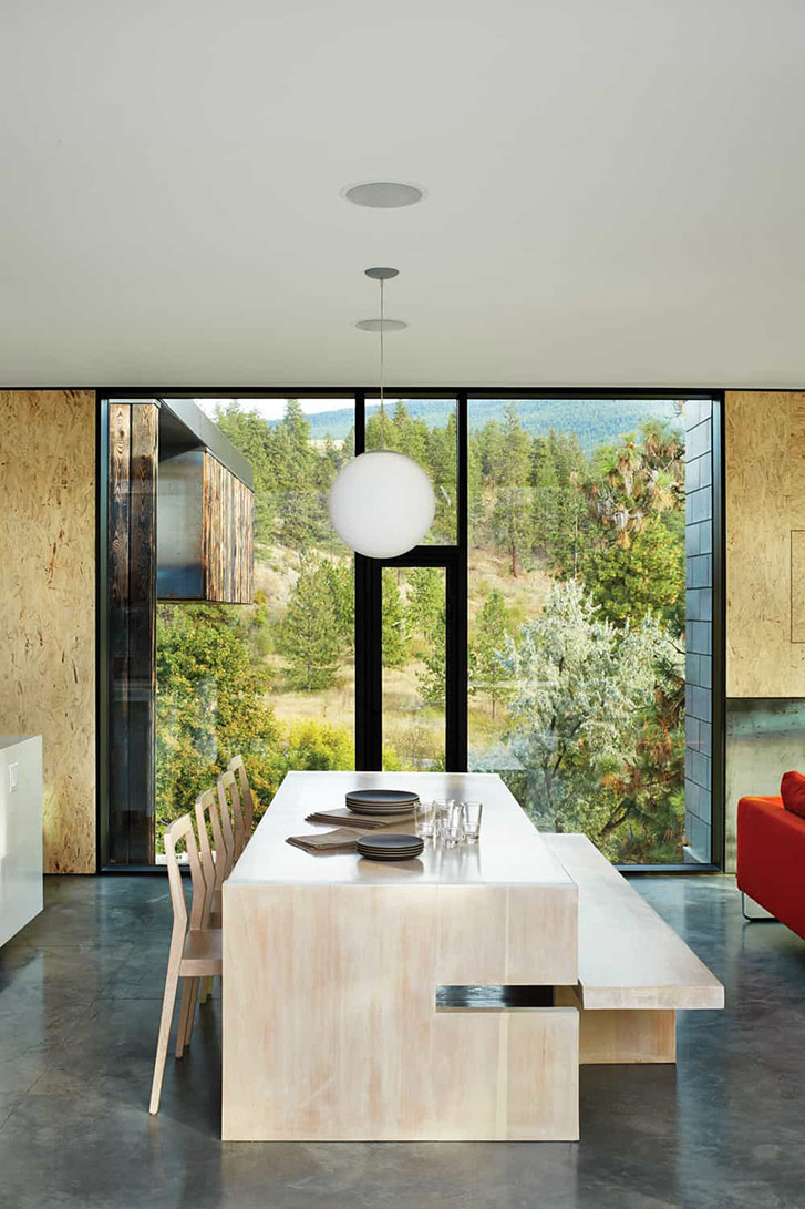 raw materials dining room design