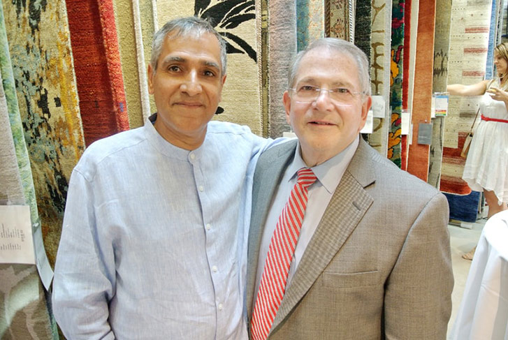 East India Carpets Ravi Sidhoo and Kohler president Ronald Pace were among luminaries making the scene.