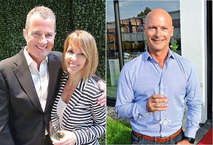 Left: Interior designers Rex and Beth Thompson. Right: Livingspace Interiors principal Ross Bonetti attended the red carpet affair.