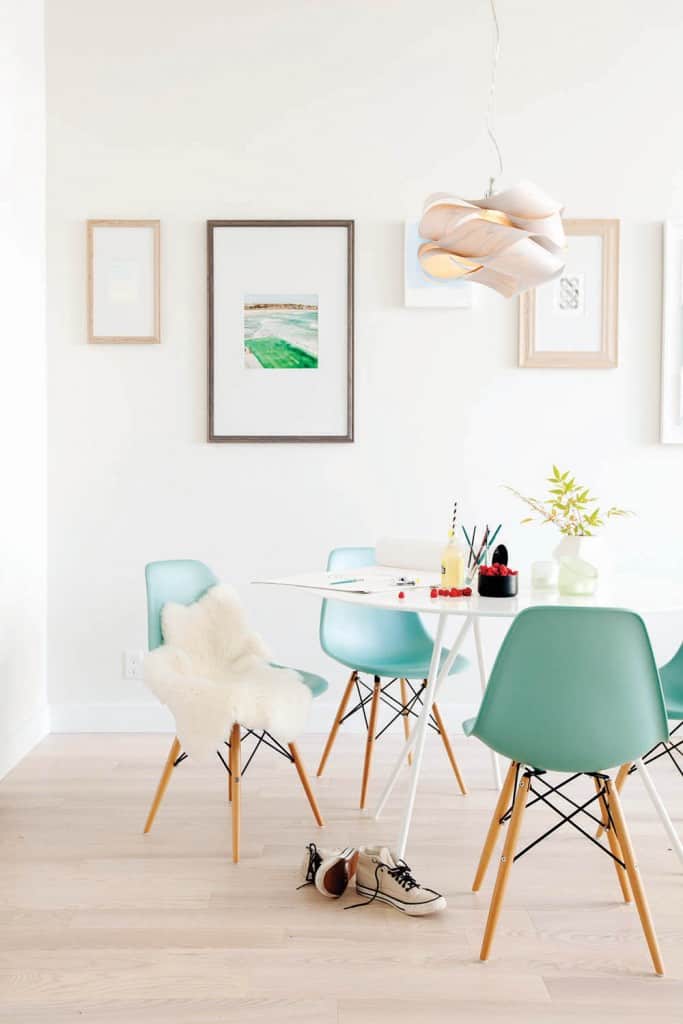 Bright and airy dining room