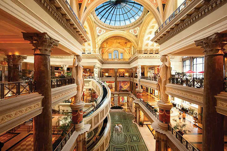The Forum Shops at Caesars. (Photo by Rich Clark.)
