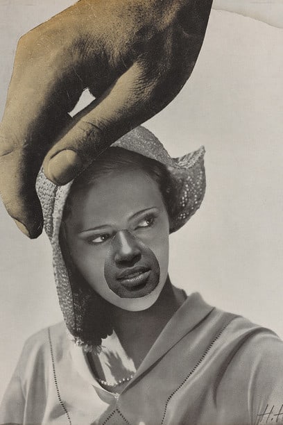 Hannah Höch "Untitled (Large Hand Over Woman's Head)" 