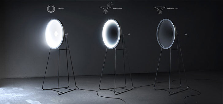 Black Hole Lamp by Dario Narvaez & Anthony Baxter. 