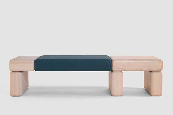 The Pillowy Bench from Hinterland Designs.