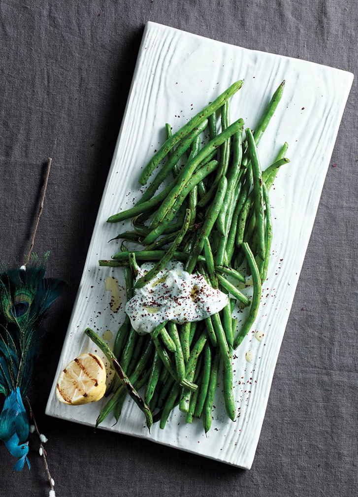 Green Beans with Dill Weed Yogurt and Sumac