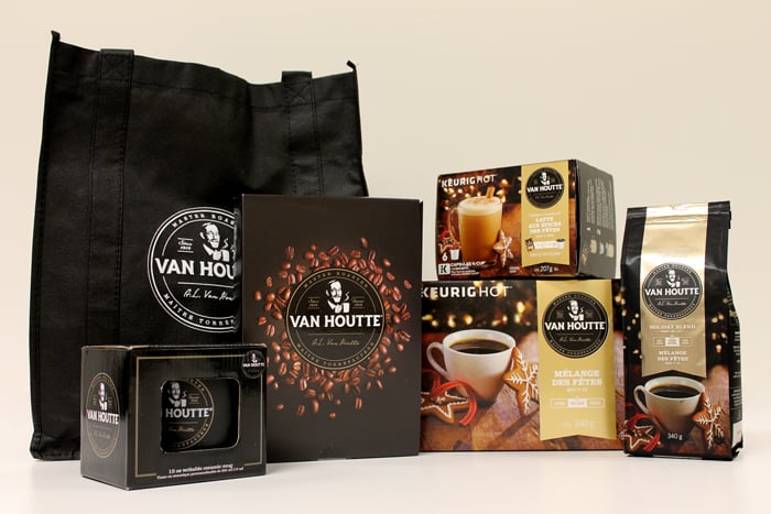 Van Houtte coffee merchandise