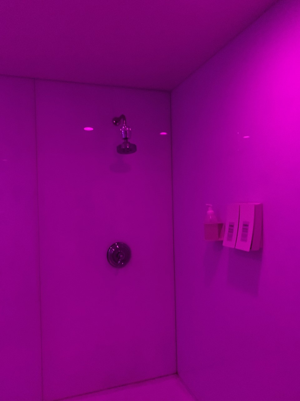 My shower at Halsa, located in the same private room as the float pod.